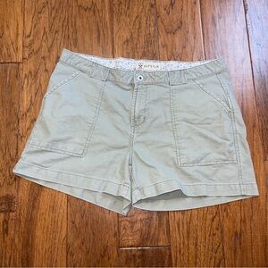 Womens Arizona Jeanswear Shorts Hipster Size 13 Juniors 90s Y2K Army Green 4”